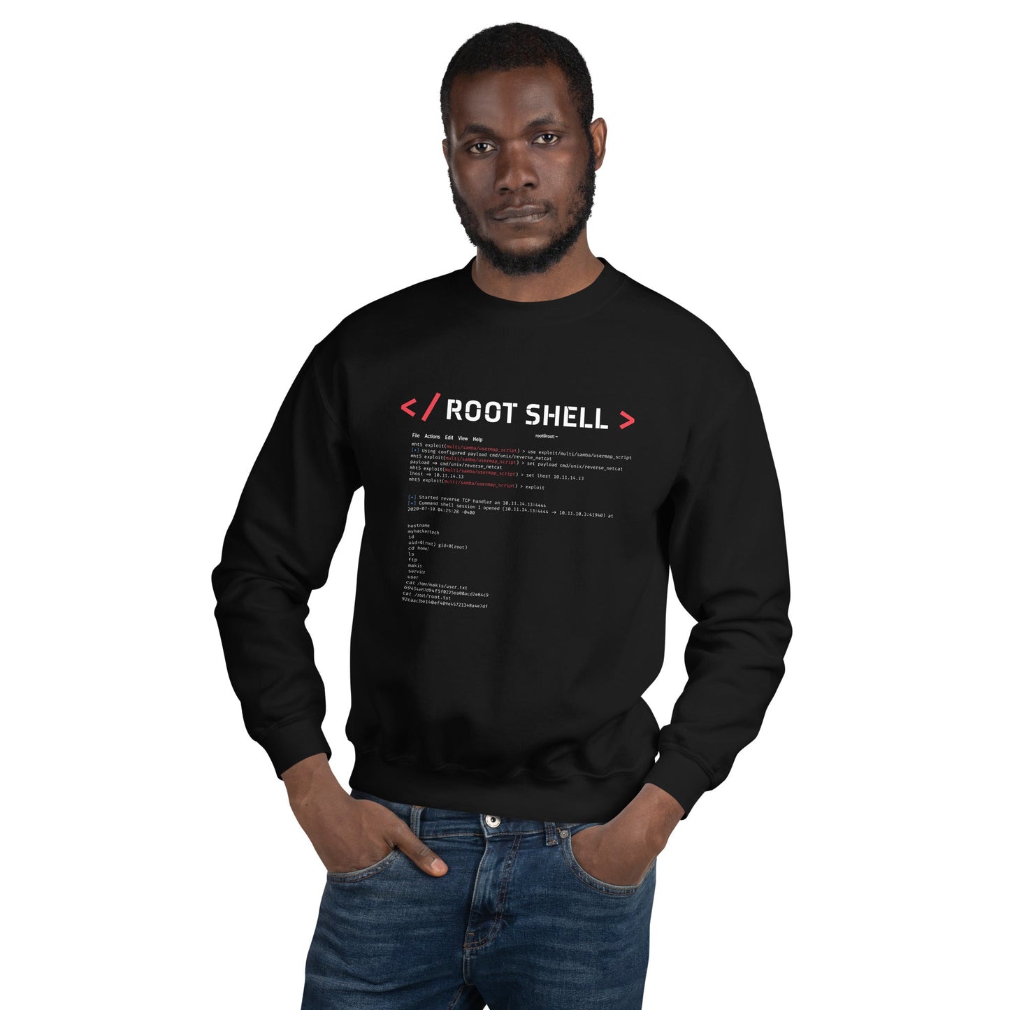 root shell - Unisex Sweatshirt by DarkByteGear