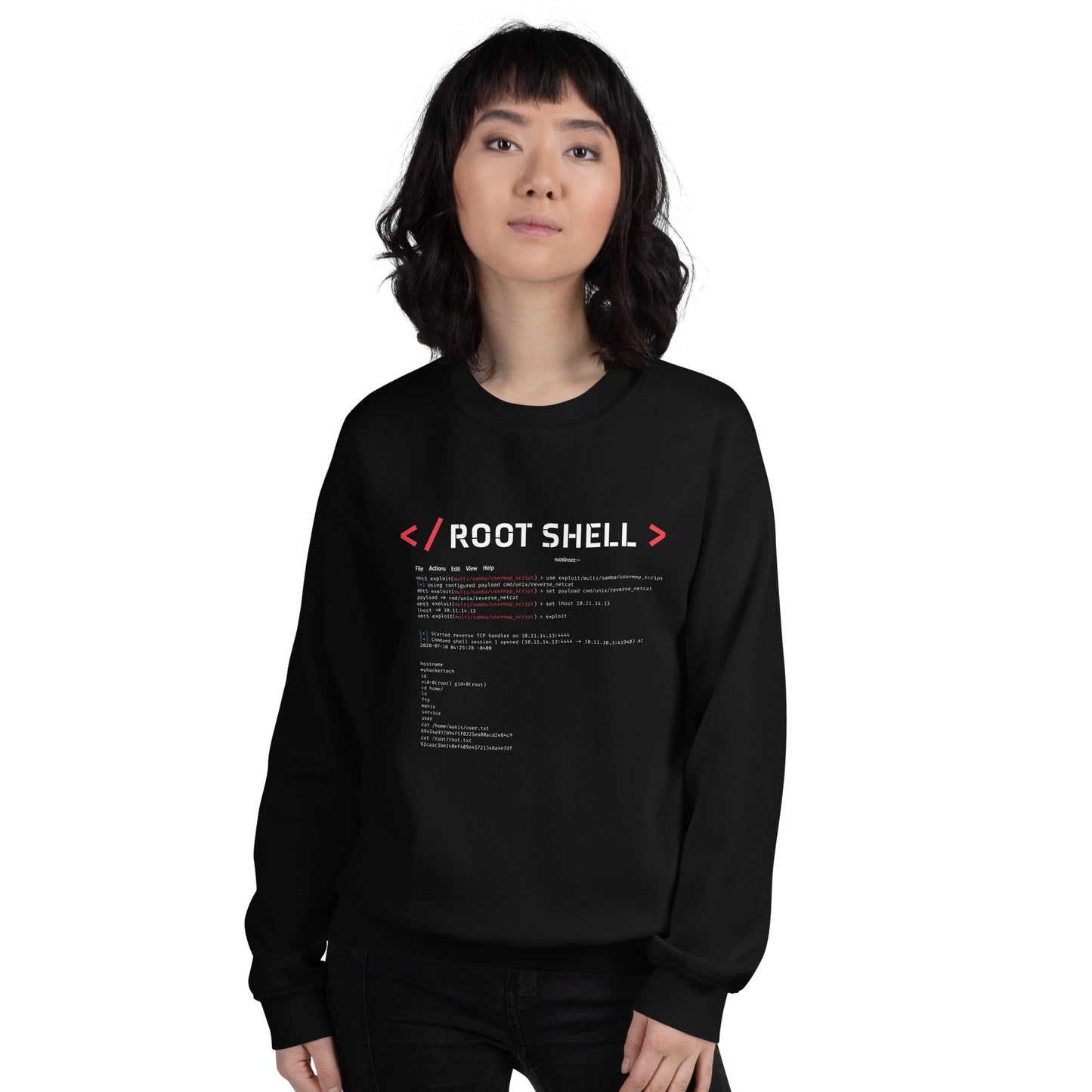 root shell - Unisex Sweatshirt by DarkByteGear