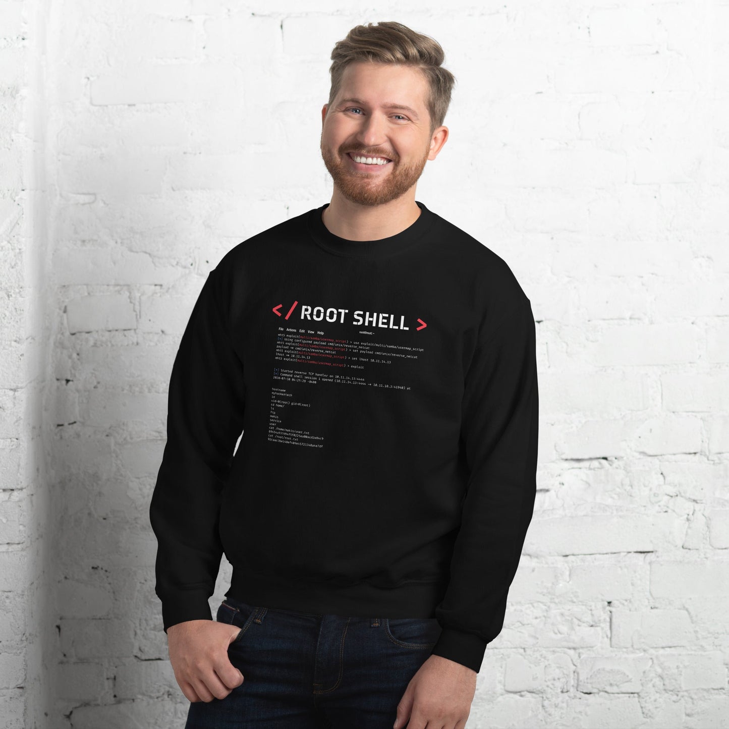 root shell - Unisex Sweatshirt by DarkByteGear
