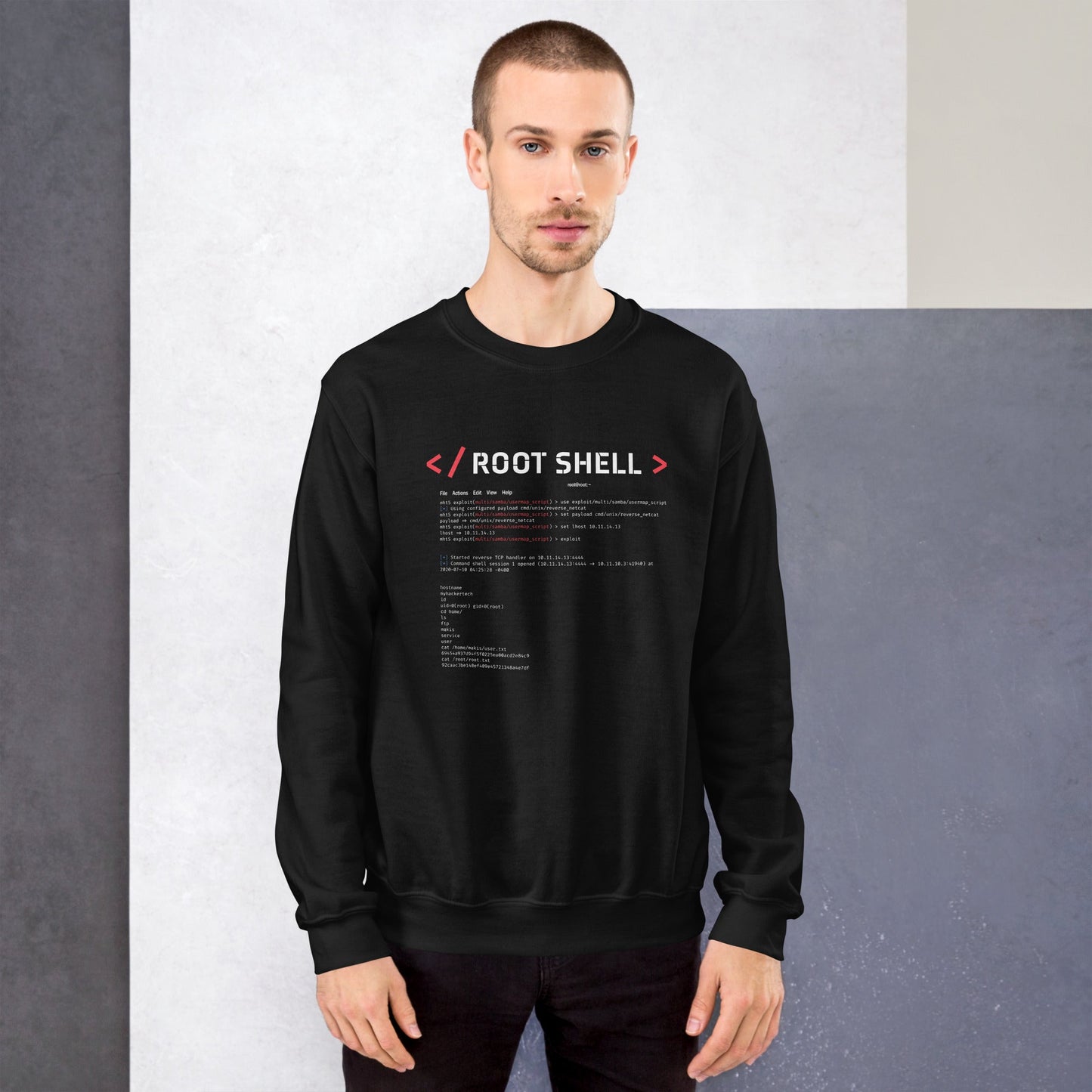 root shell - Unisex Sweatshirt by DarkByteGear