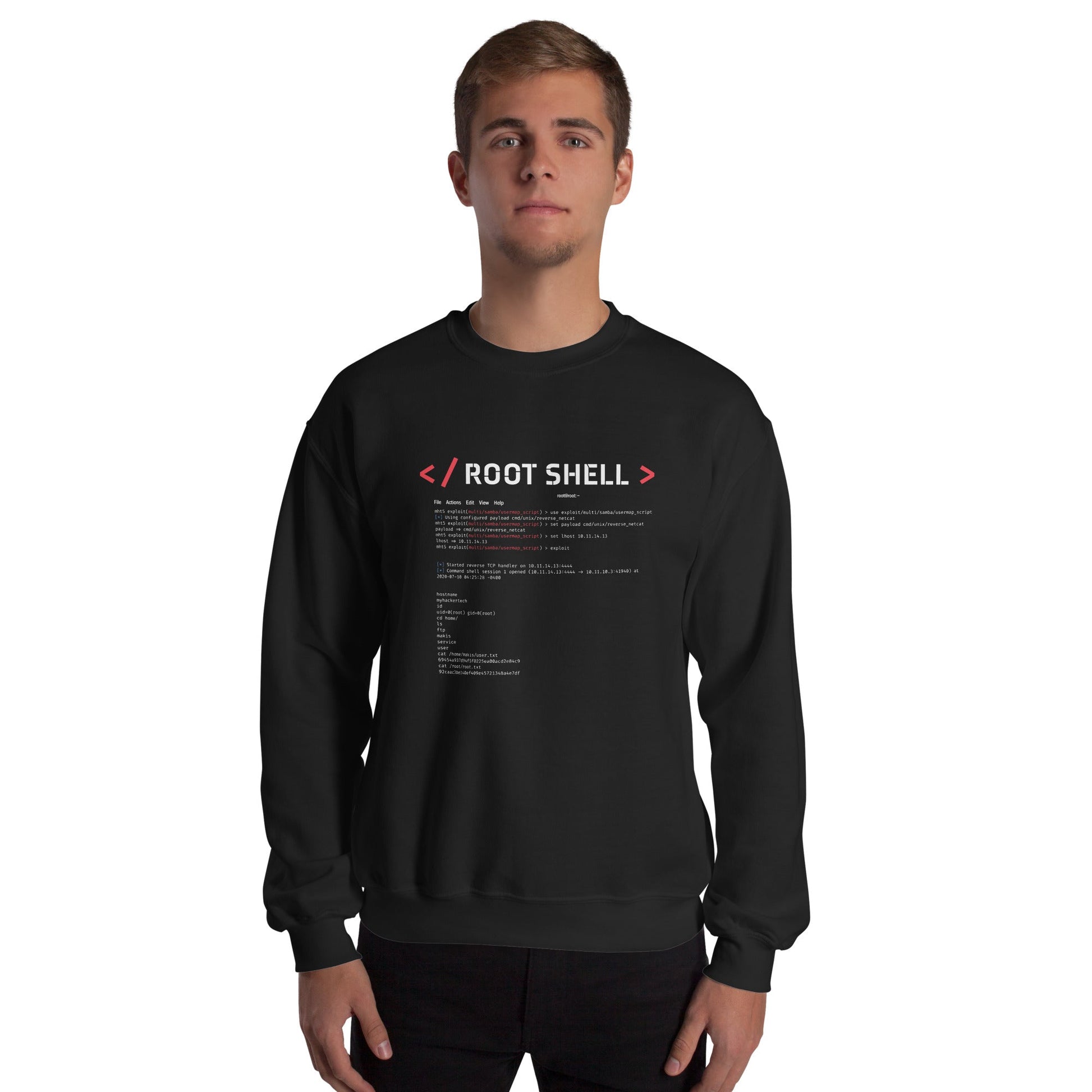 root shell - Unisex Sweatshirt by DarkByteGear