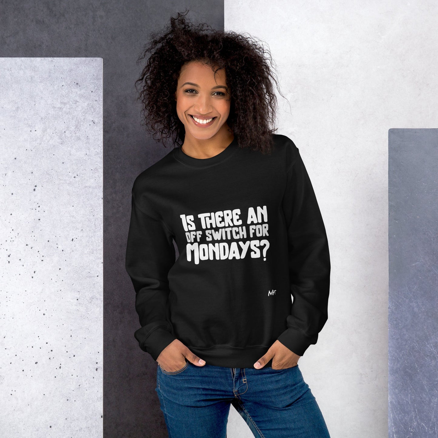 Is there an OFF switch for Mondays? - Unisex Sweatshirt by DarkByteGear