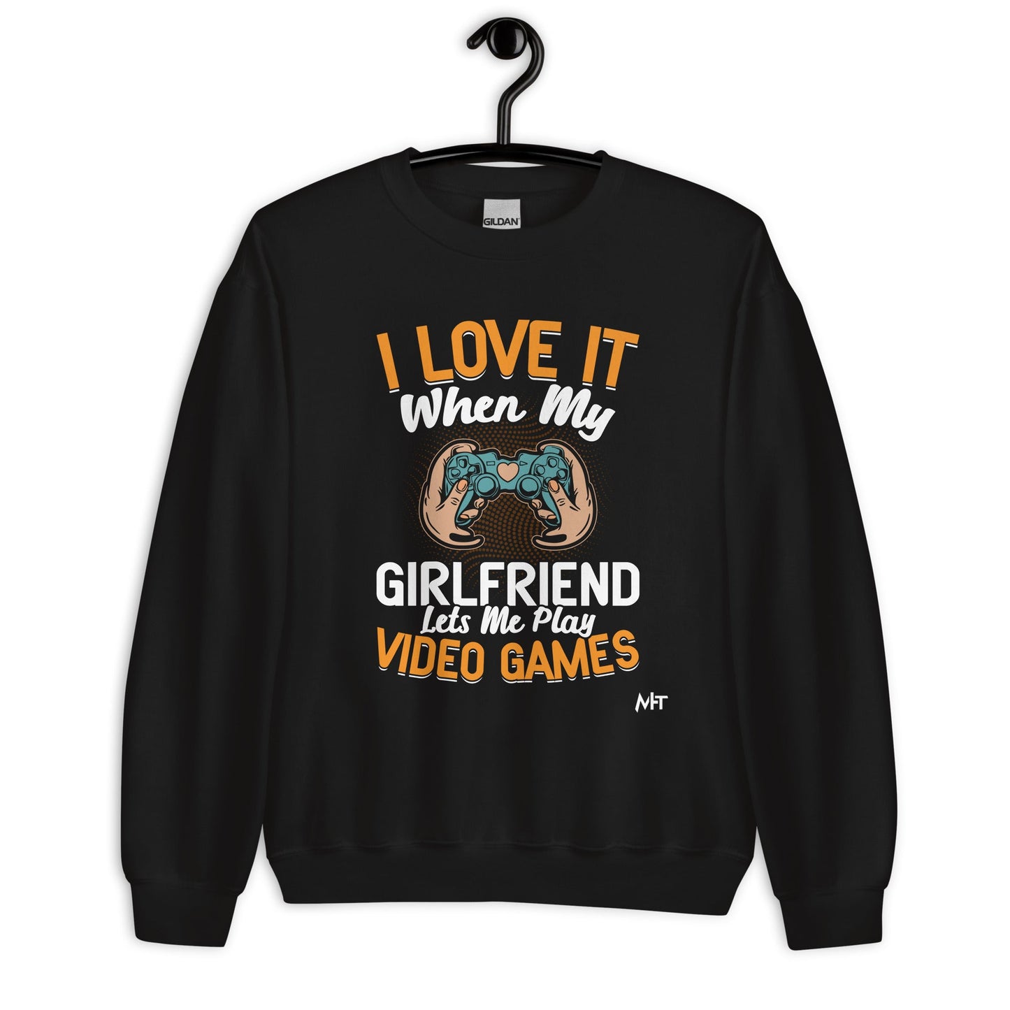 I love it when My Girlfriend Let me Play Videogames - Unisex Sweatshirt by DarkByteGear
