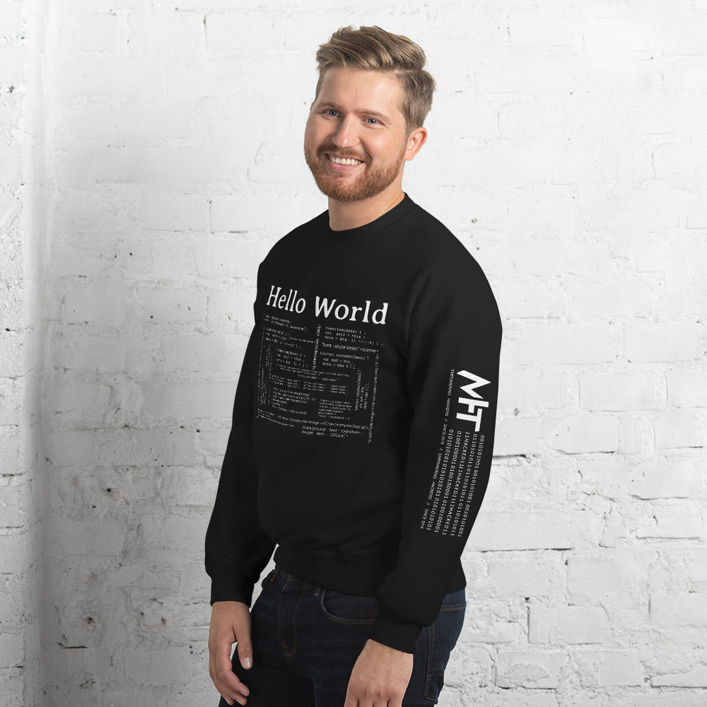 Hello world - Unisex Sweatshirt by DarkByteGear