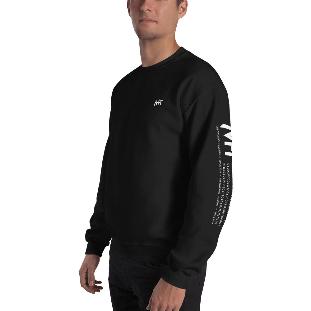 Hello world - Unisex Sweatshirt (back print) by DarkByteGear
