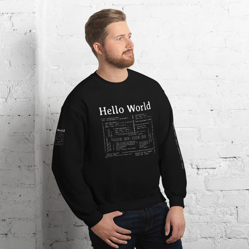 Hello world - Unisex Sweatshirt by DarkByteGear