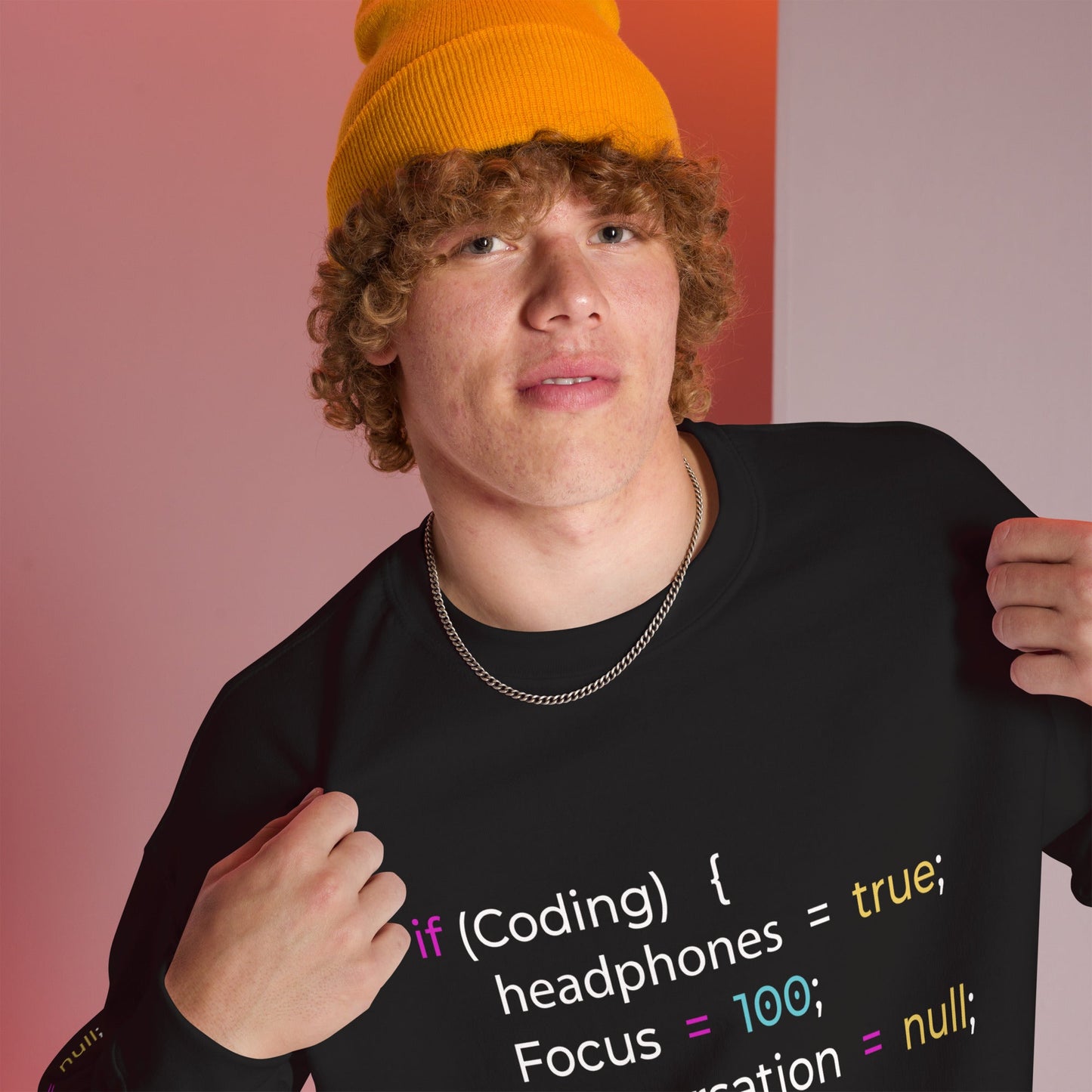 If coding headphones true focus 100 conversation null - Unisex Sweatshirt by DarkByteGear
