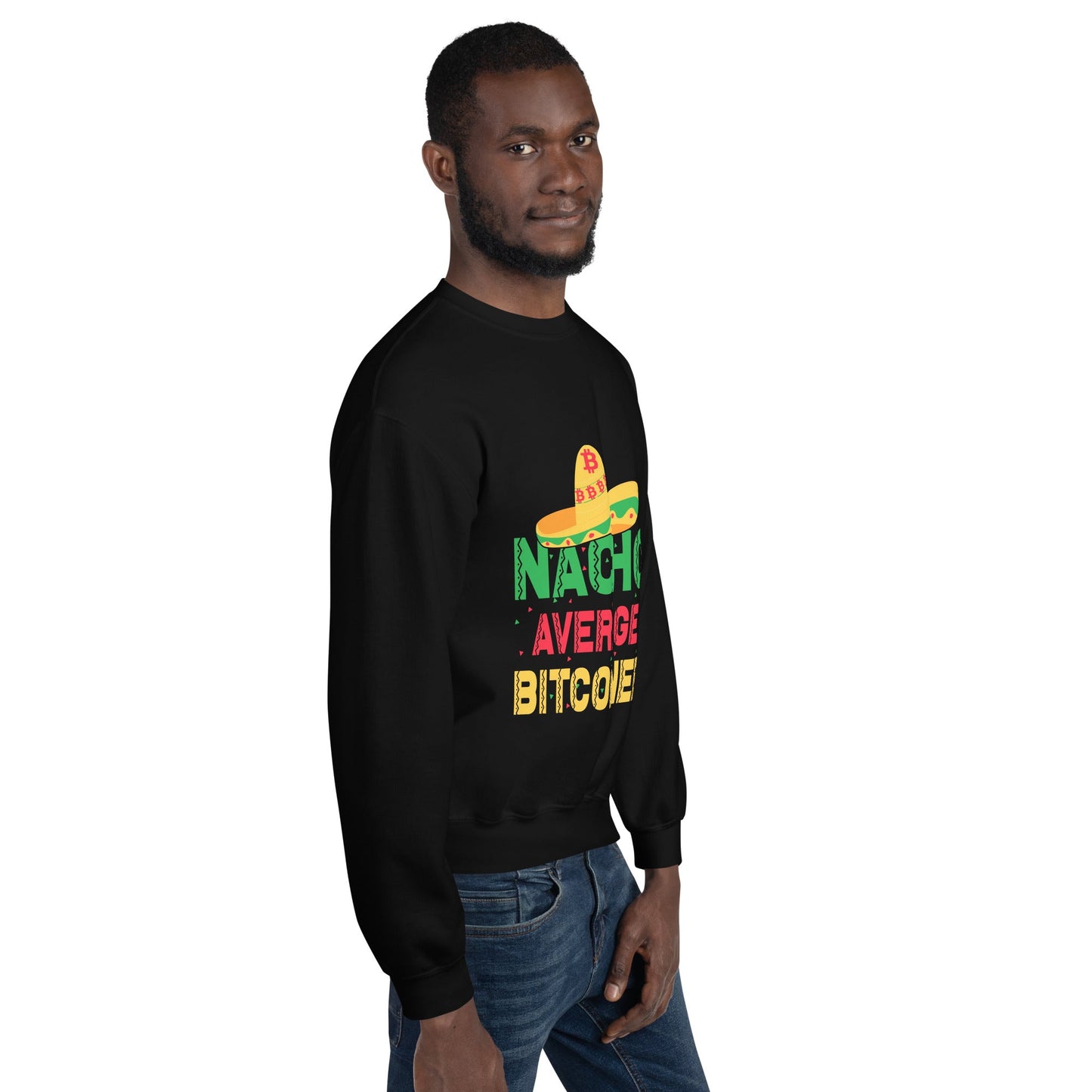 Nacho Average Bitcoiner Unisex Sweatshirt by DarkByteGear