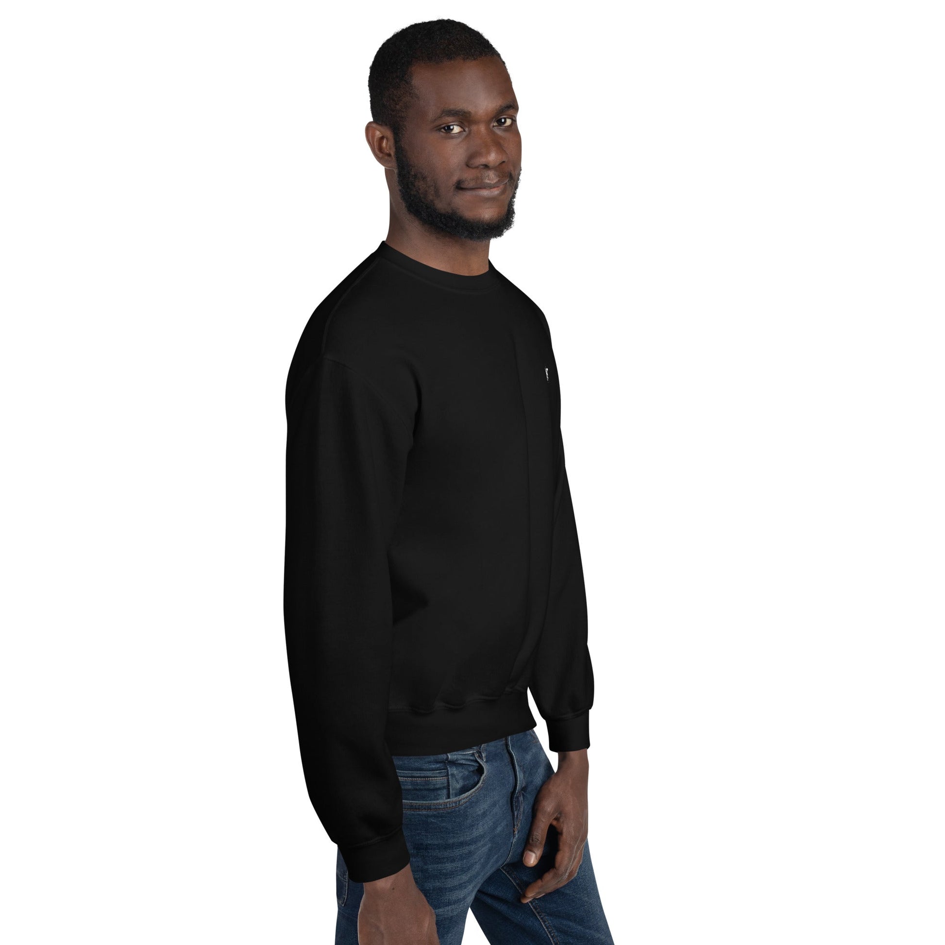 Your Lack of Bitcoin is Disturbing Unisex Sweatshirt ( Back Print ) by DarkByteGear
