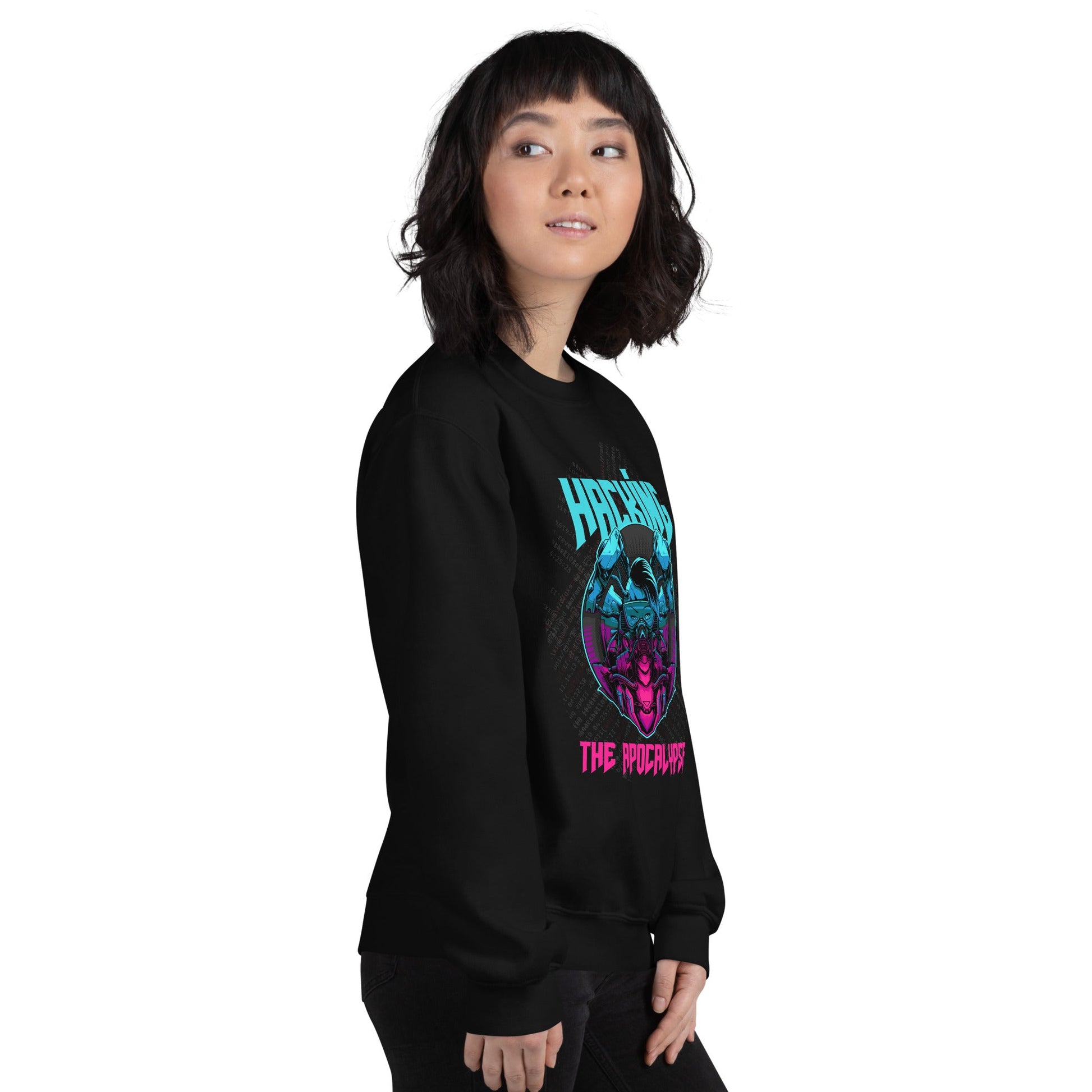 Hacking the apocalypse V2 - Unisex Sweatshirt by DarkByteGear