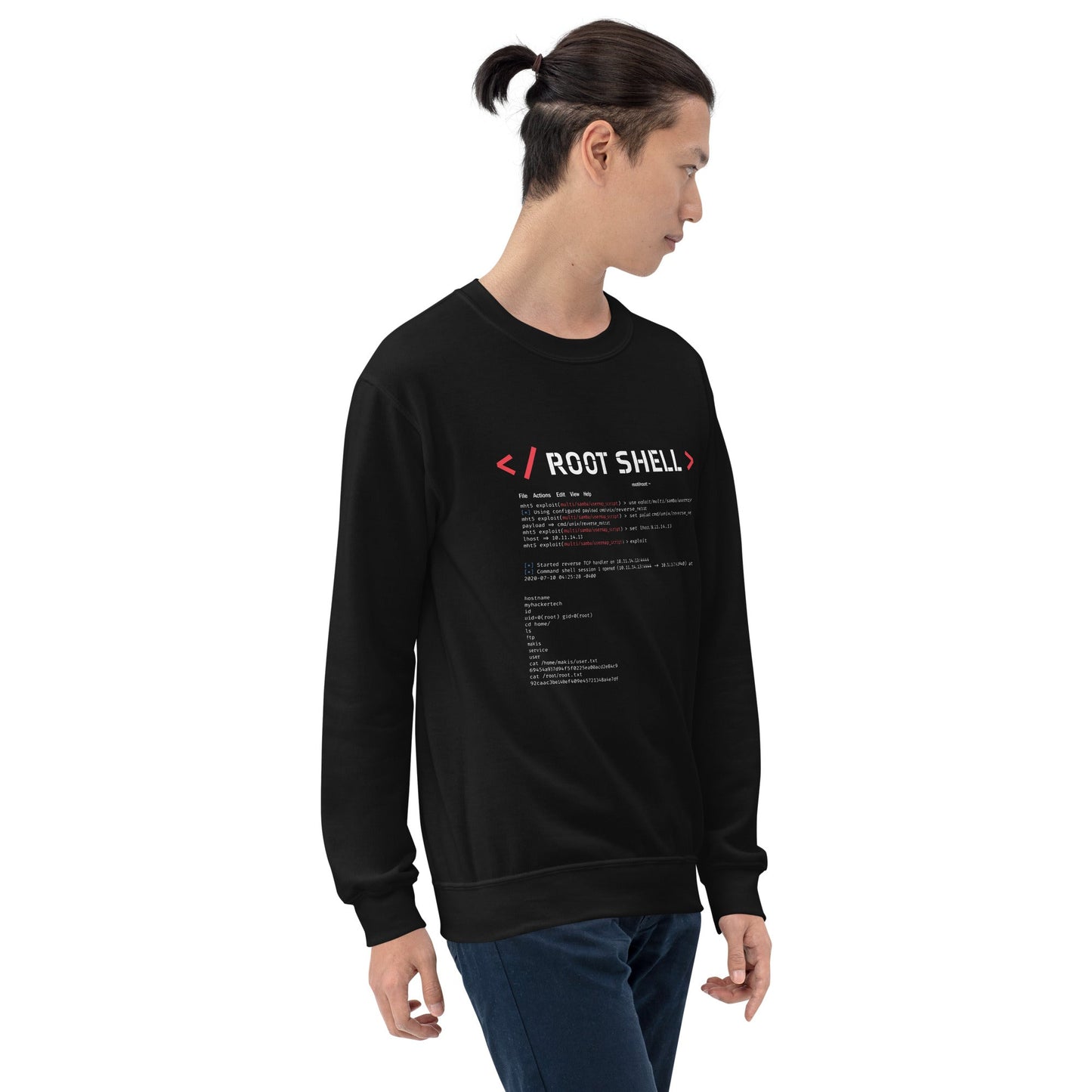 root shell - Unisex Sweatshirt by DarkByteGear