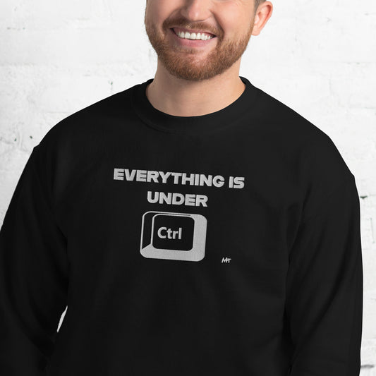 Everything is under Ctrl - Unisex Sweatshirt (embroidery) by DarkByteGear
