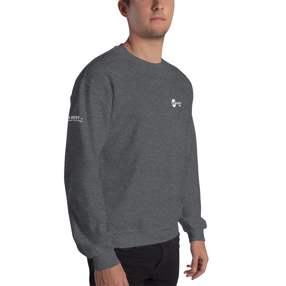 i am root - Unisex Sweatshirt (all sides desing) by DarkByteGear