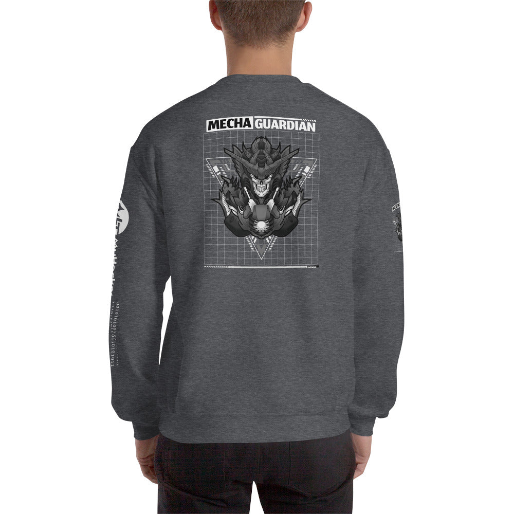 Mecha Guardian - Unisex Sweatshirt (all sides print) by DarkByteGear