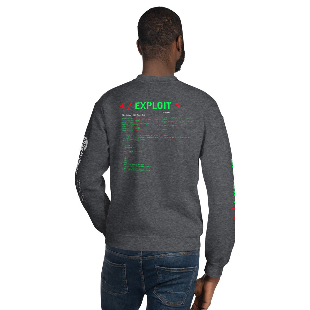 Exploit - Unisex Sweatshirt (all sides print) by DarkByteGear