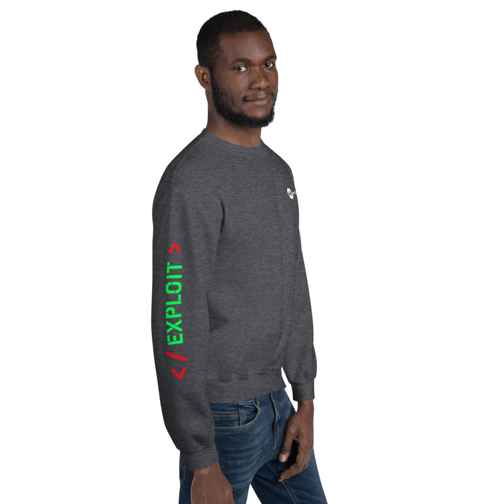 Exploit - Unisex Sweatshirt (all sides print) by DarkByteGear