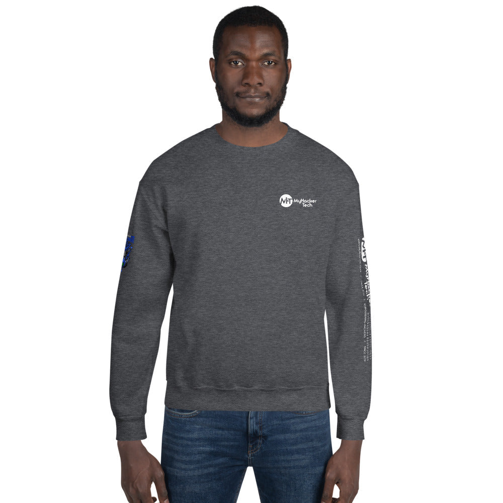 CyberWare Cyber knight - Unisex Sweatshirt (all sides print) by DarkByteGear
