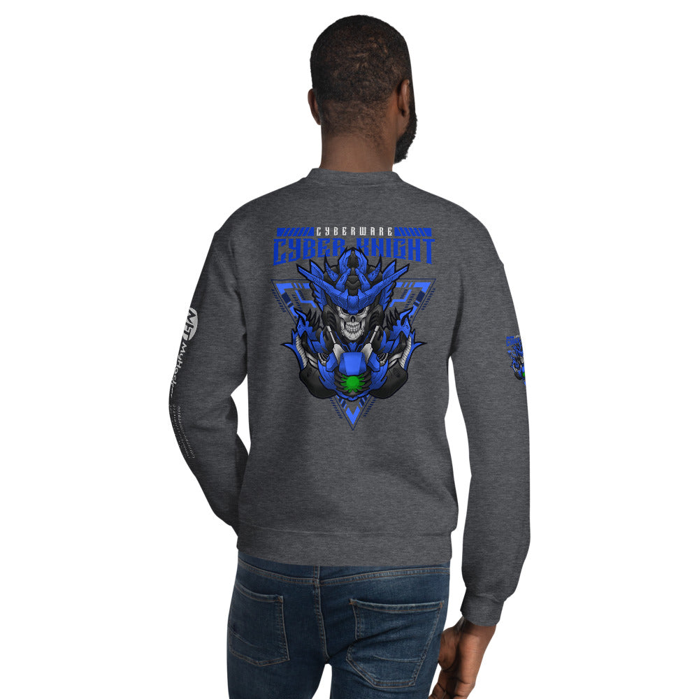 CyberWare Cyber knight - Unisex Sweatshirt (all sides print) by DarkByteGear