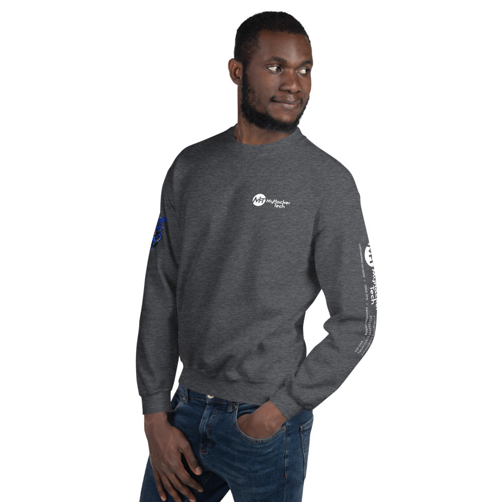 CyberWare Cyber knight - Unisex Sweatshirt (all sides print) by DarkByteGear