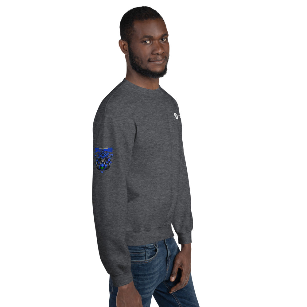 CyberWare Cyber knight - Unisex Sweatshirt (all sides print) by DarkByteGear