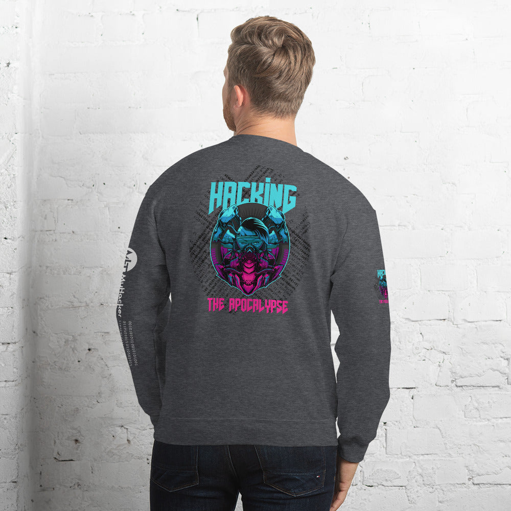 Hacking the apocalypse v1 - Unisex Sweatshirt (all side print) by DarkByteGear