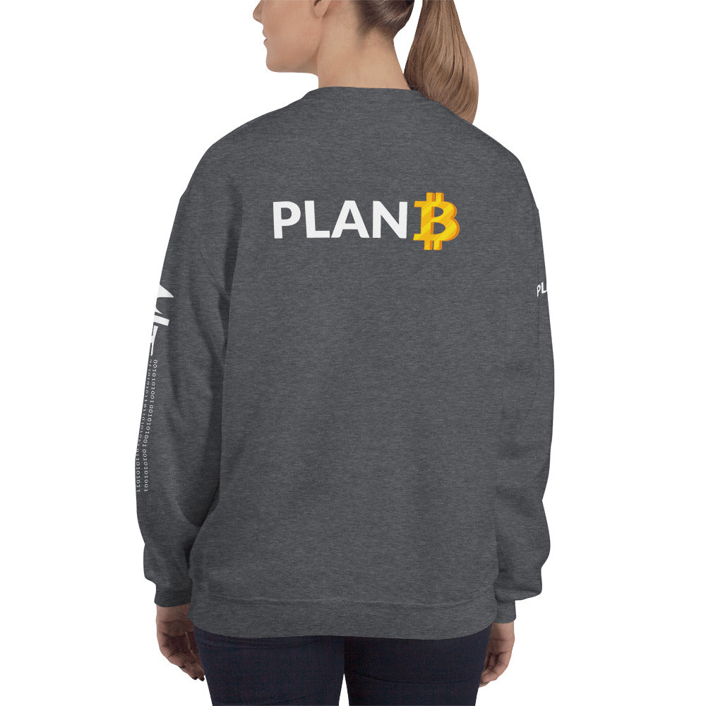 Plan B v1 - Unisex Sweatshirt (back print) by DarkByteGear