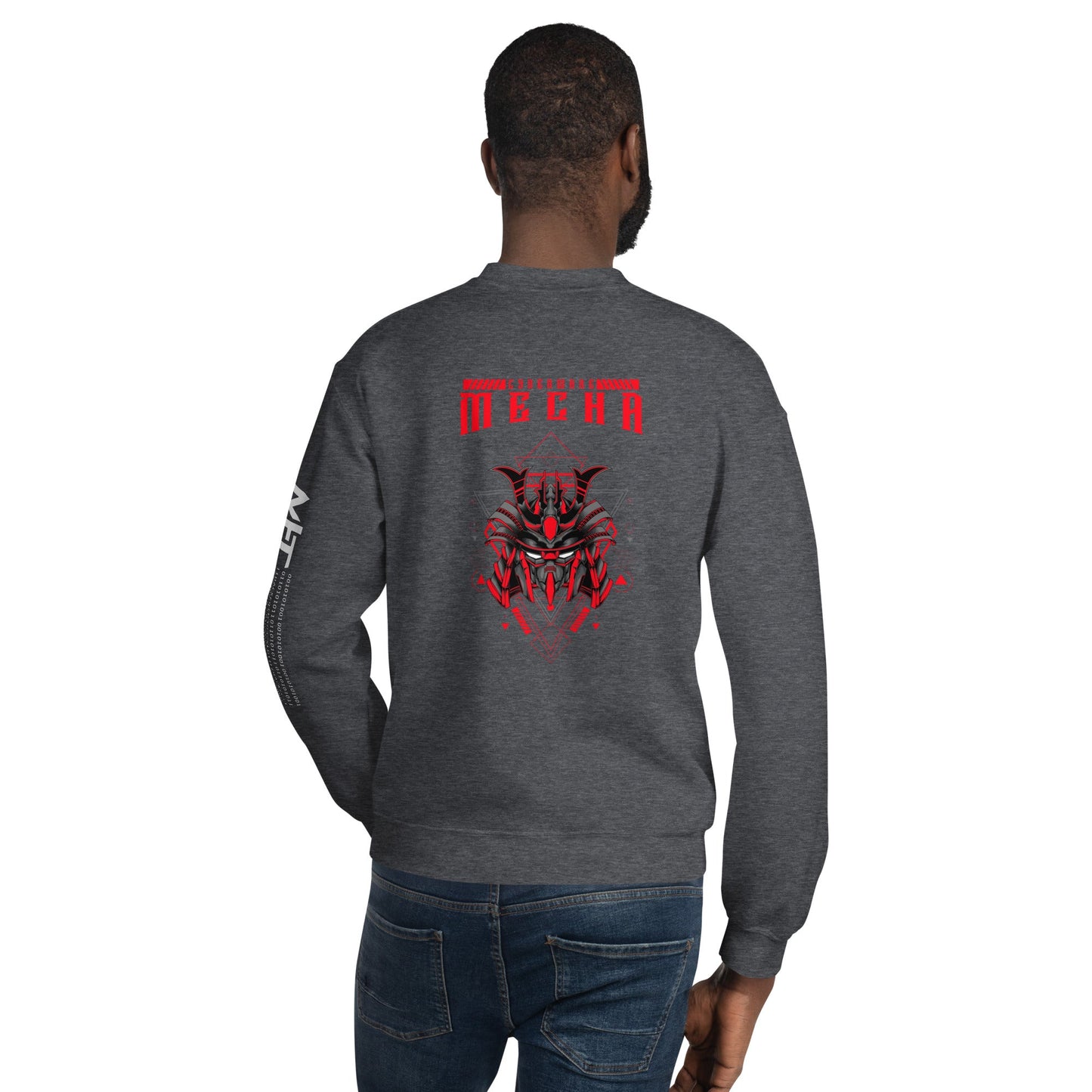 CyberWare Mecha - Unisex Sweatshirt ( Back Print ) by DarkByteGear