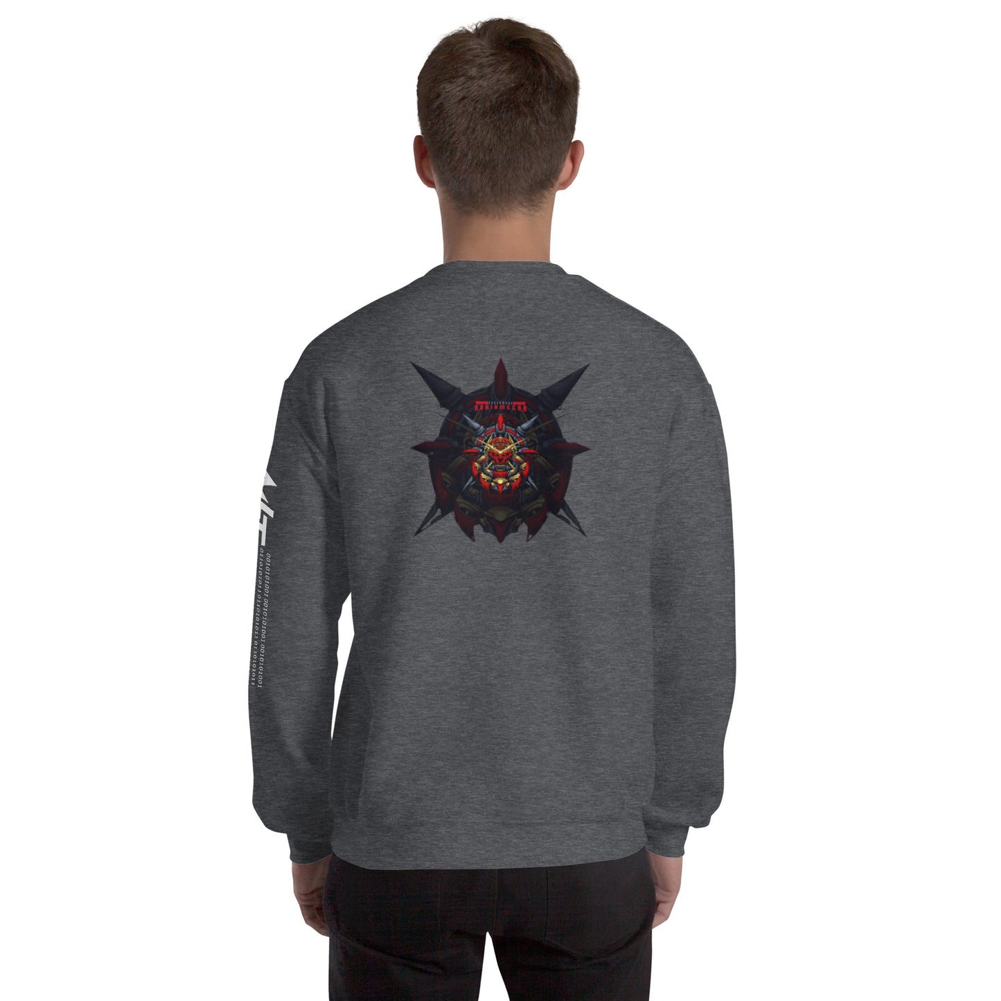 Cyberware Ronin Mecha - Unisex Sweatshirt ( Back Print ) by DarkByteGear