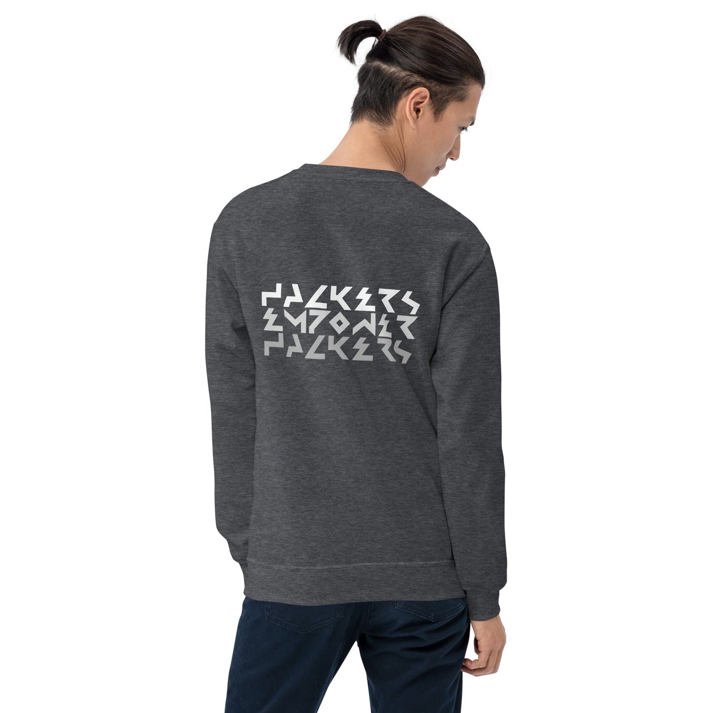 Hackers Empower Hackers V4 - Unisex Sweatshirt ( Back Print ) by DarkByteGear