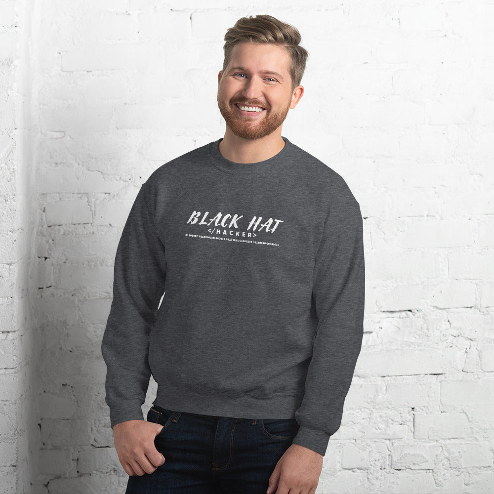 Black Hat Hacker V2 - Unisex Sweatshirt by DarkByteGear