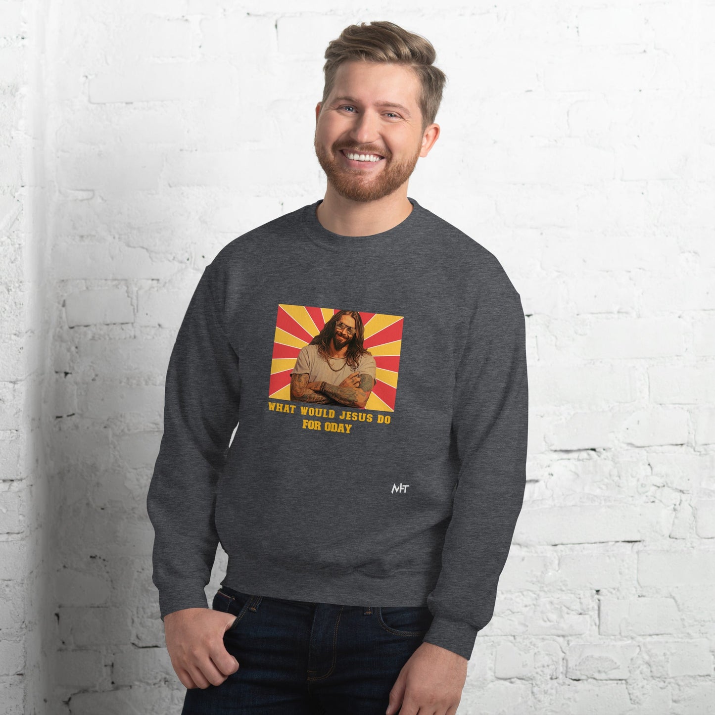 What would Jesus do for 0day v1 - Unisex Sweatshirt by DarkByteGear
