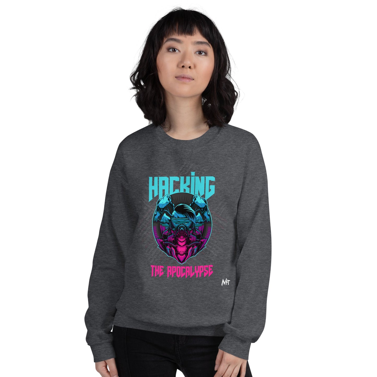 Hacking the apocalypse V2 - Unisex Sweatshirt by DarkByteGear