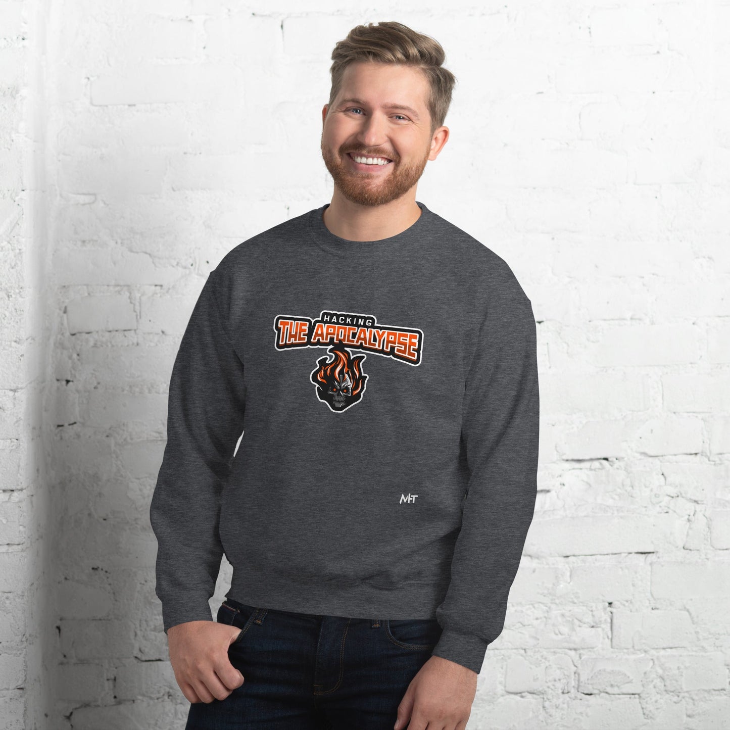 Hacking the Apocalypse V1 - Unisex Sweatshirt by DarkByteGear