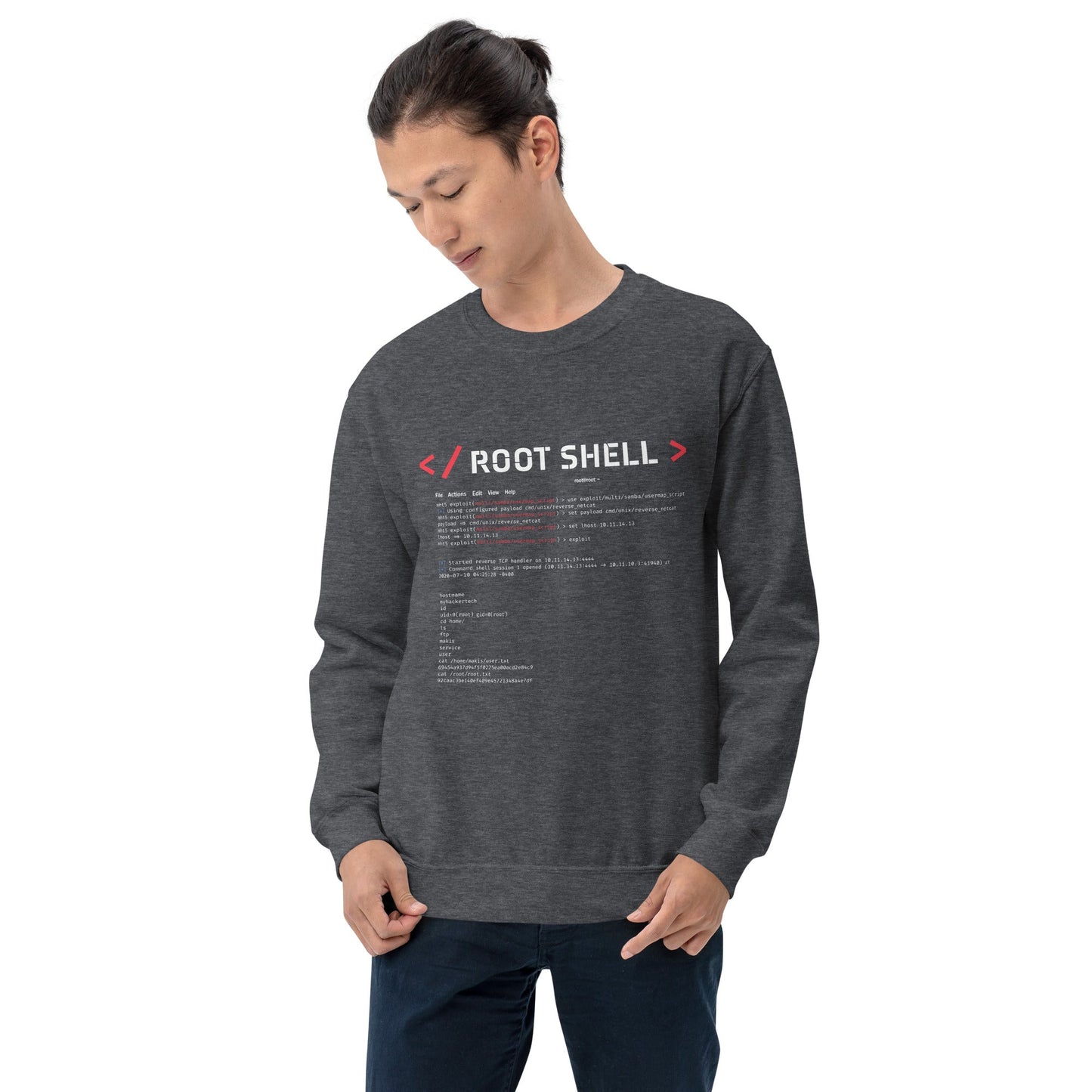 root shell - Unisex Sweatshirt by DarkByteGear