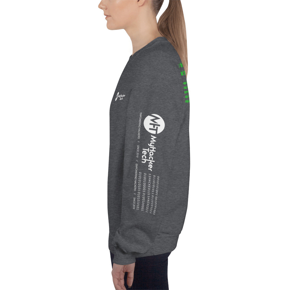 On the 8th day God created hackers - Unisex Sweatshirt (all side print) by DarkByteGear