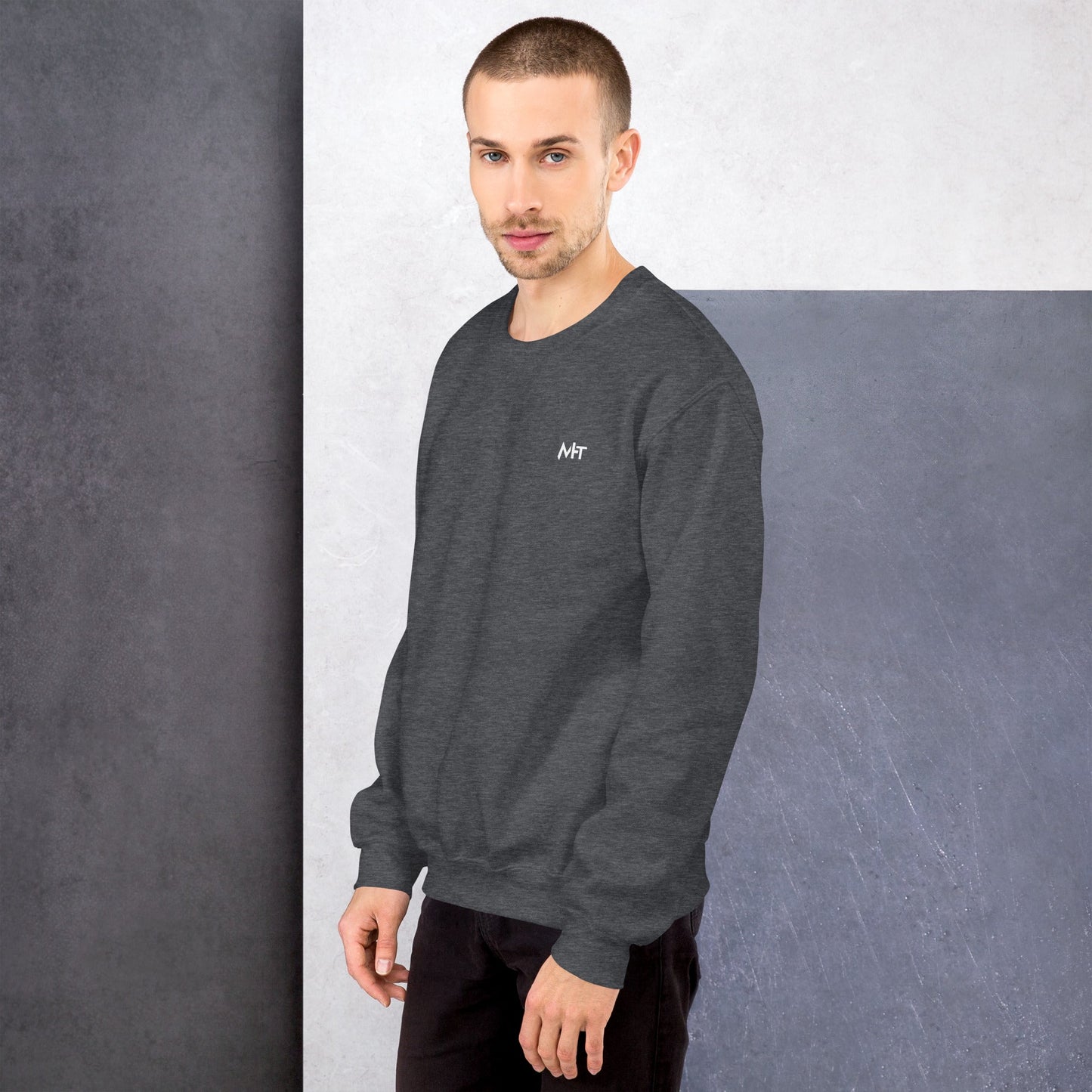 Is there a 'Ctrl+Alt+Delete' for Mondays? - Unisex Sweatshirt ( Back Print ) by DarkByteGear