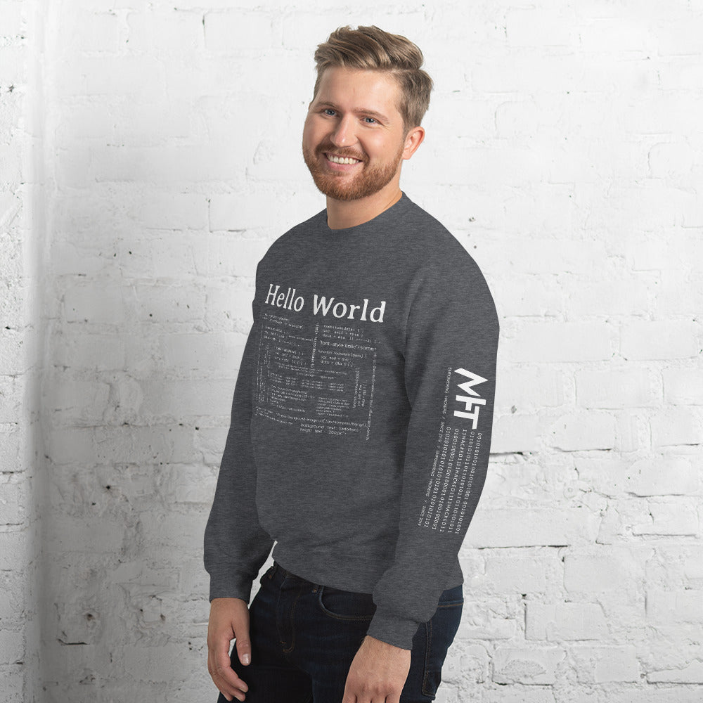Hello world - Unisex Sweatshirt by DarkByteGear
