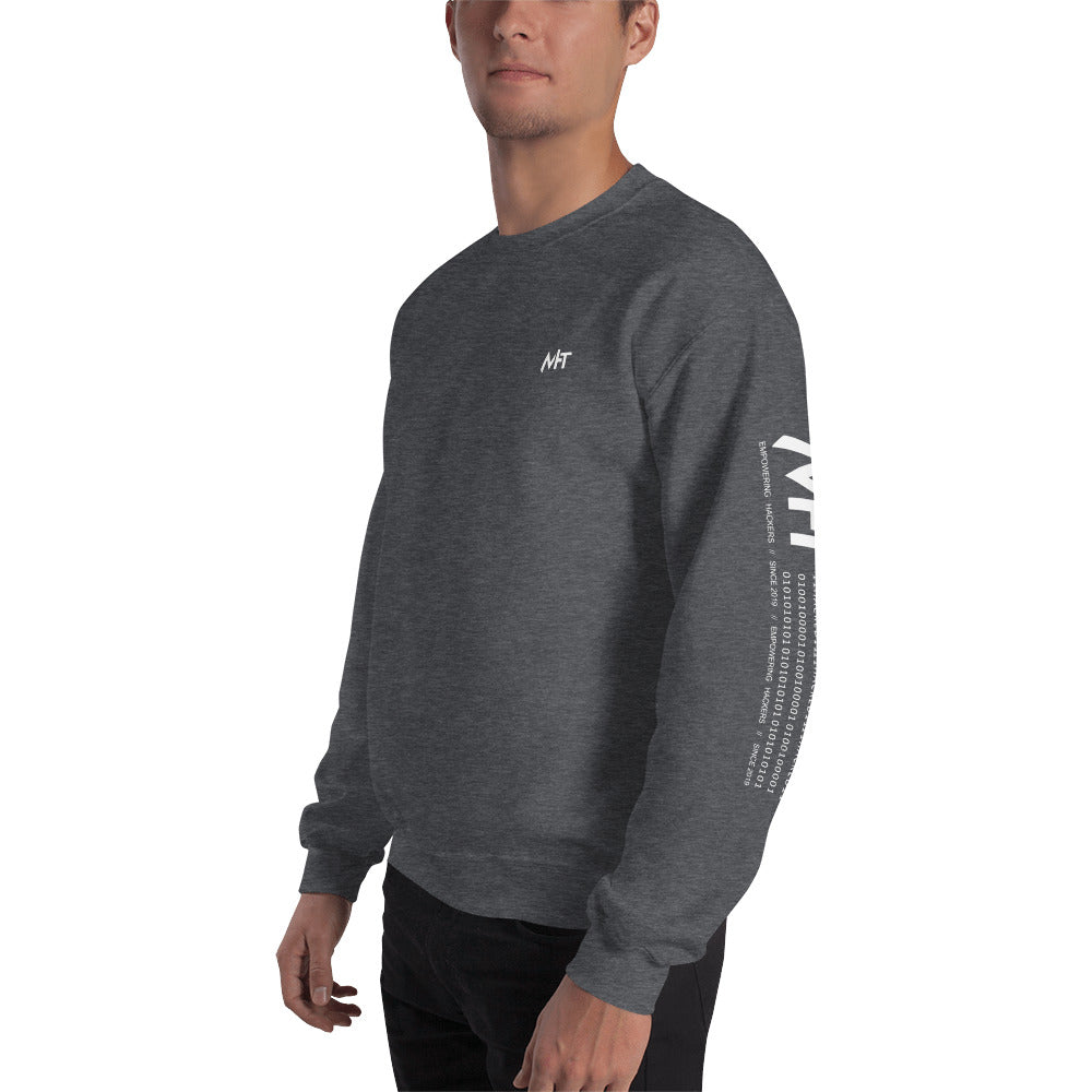 Hello world - Unisex Sweatshirt (back print) by DarkByteGear