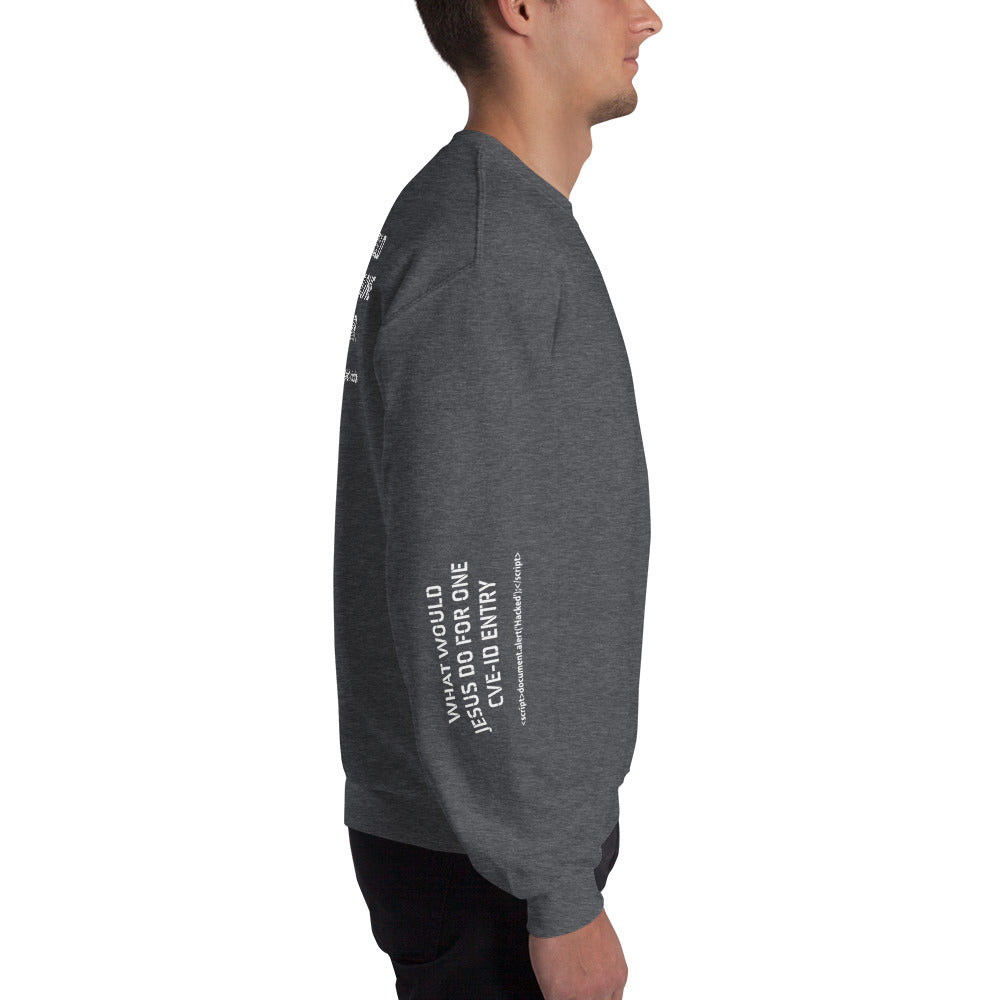 What would Jesus do for one CVE - Unisex Sweatshirt (all sides print) by DarkByteGear