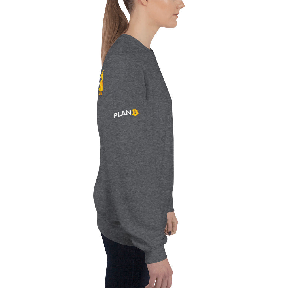 Plan B v1 - Unisex Sweatshirt (back print) by DarkByteGear