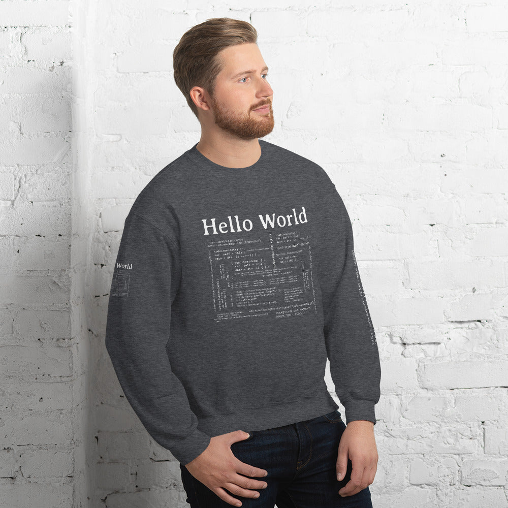 Hello world - Unisex Sweatshirt by DarkByteGear