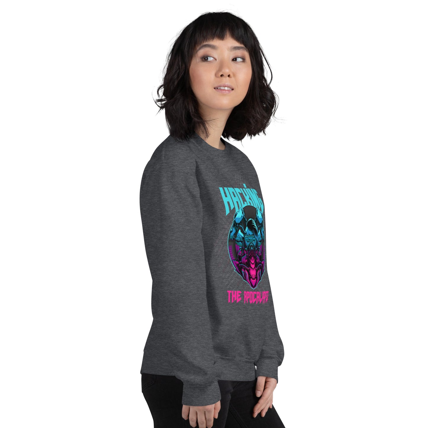 Hacking the apocalypse V2 - Unisex Sweatshirt by DarkByteGear