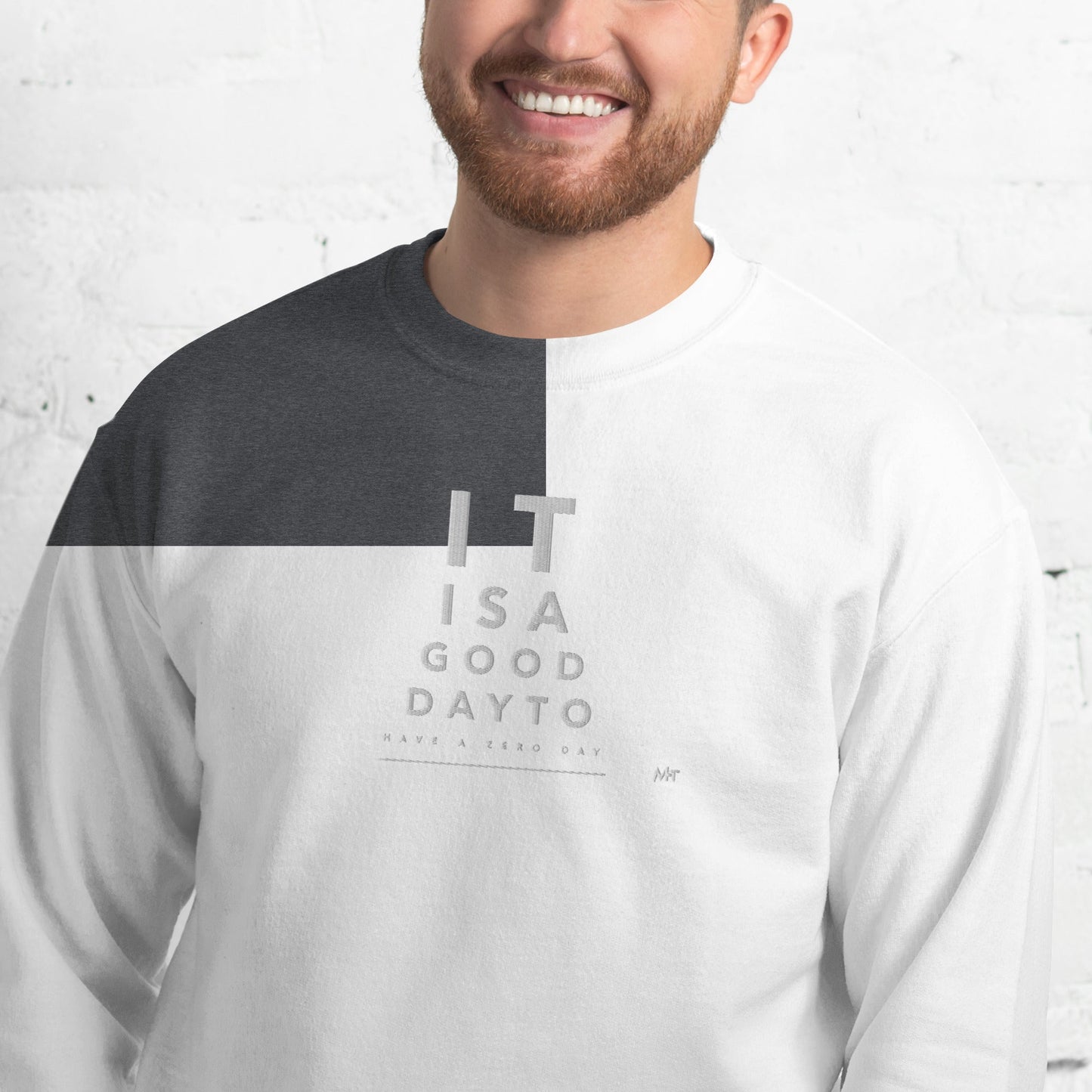 It is a good day to have a zero day - Unisex Sweatshirt (embroidery) by DarkByteGear