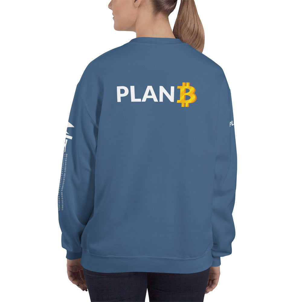 Plan B v1 - Unisex Sweatshirt (back print) by DarkByteGear