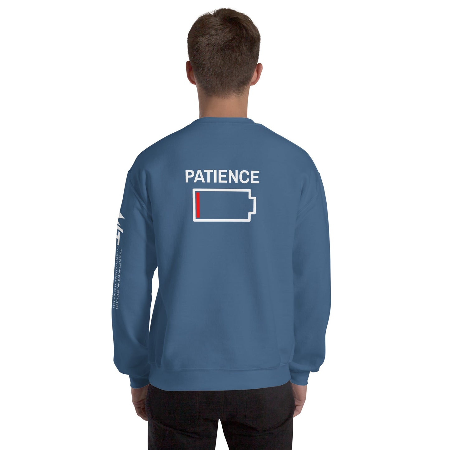 Patience - Unisex Sweatshirt ( Back Print ) by DarkByteGear