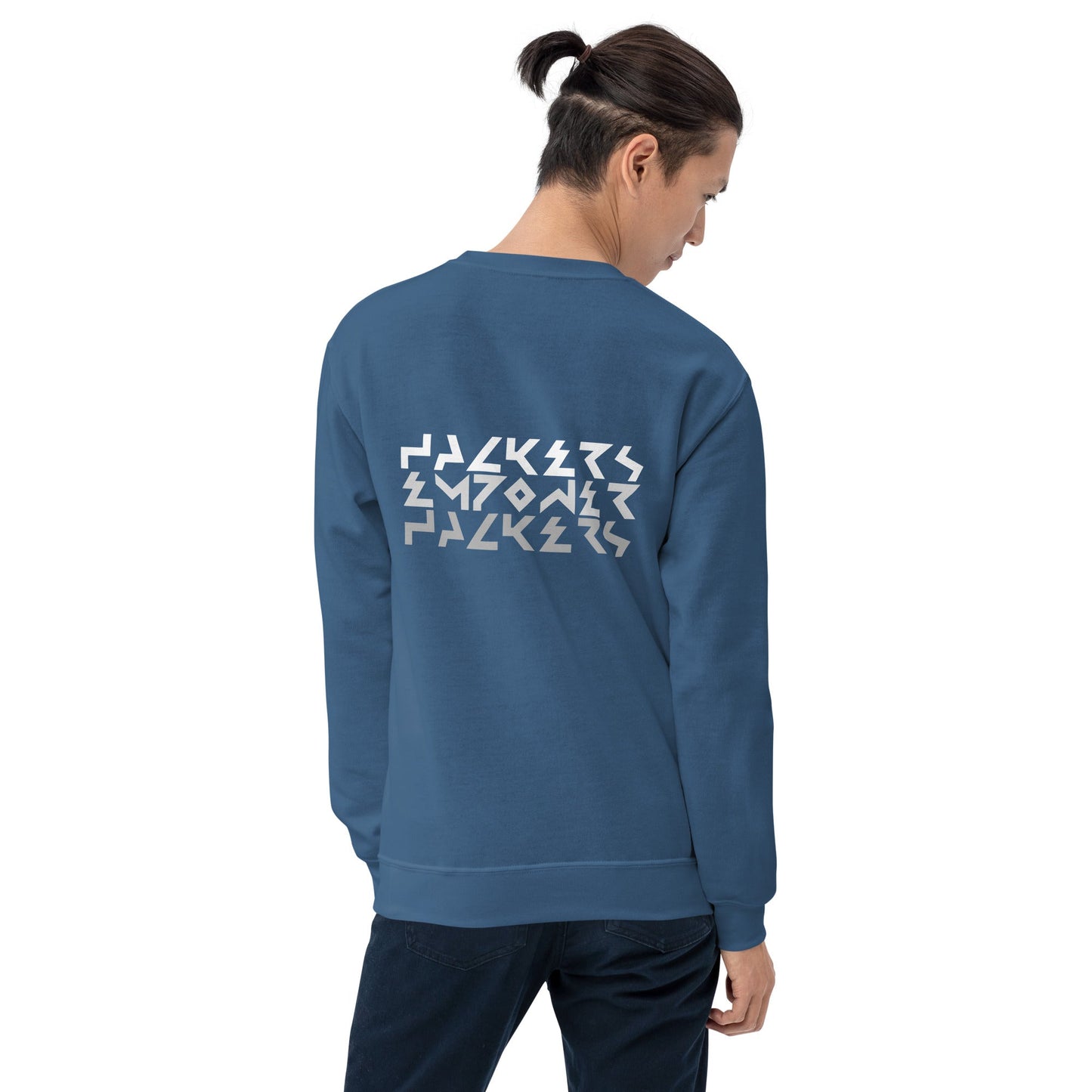 Hackers Empower Hackers V4 - Unisex Sweatshirt ( Back Print ) by DarkByteGear