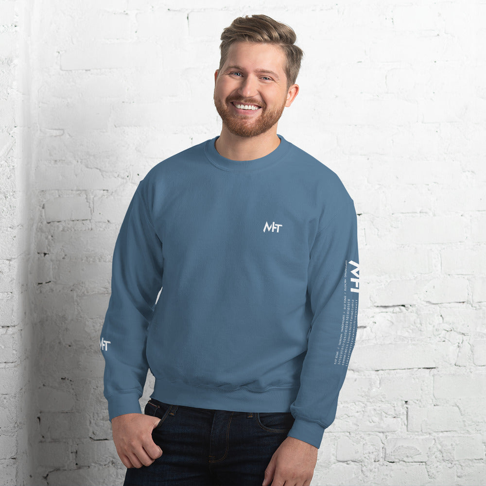 MHT - Unisex Sweatshirt (front plus sleeve print) by DarkByteGear