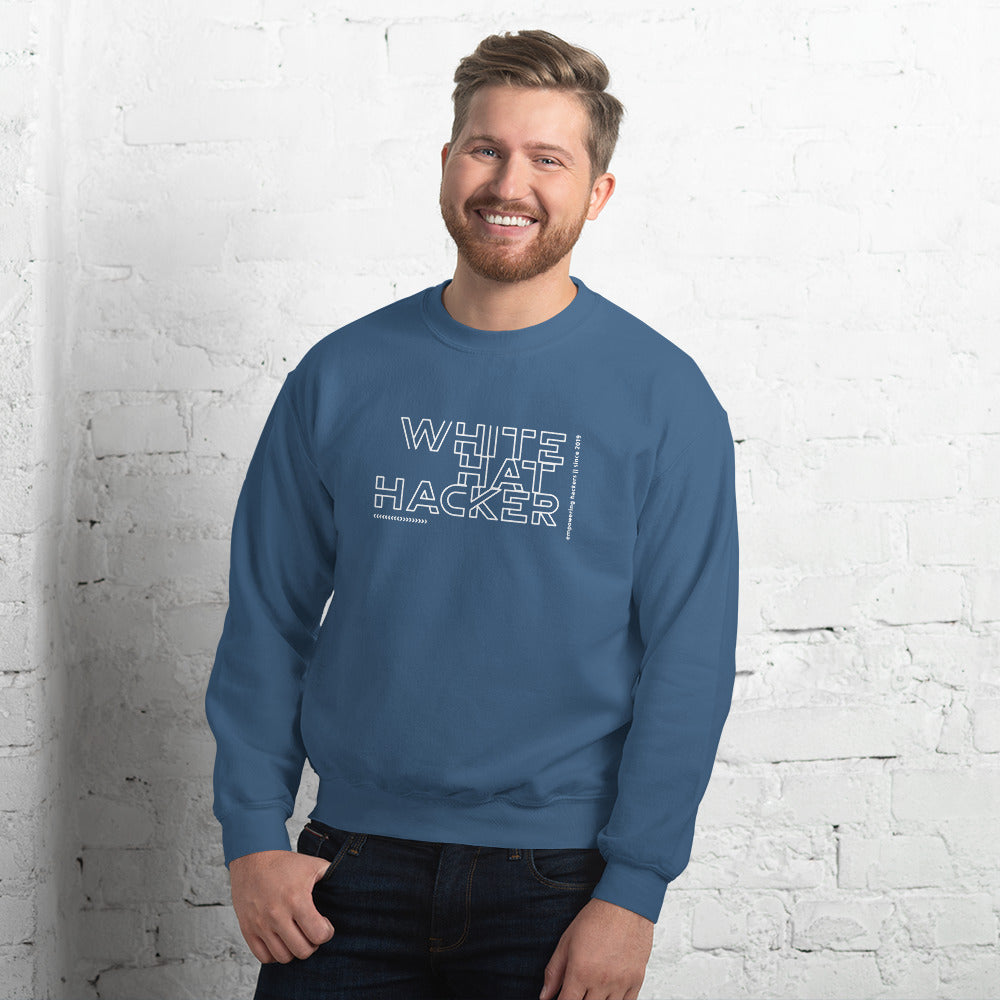 White Hat Hacker - Unisex Sweatshirt by DarkByteGear