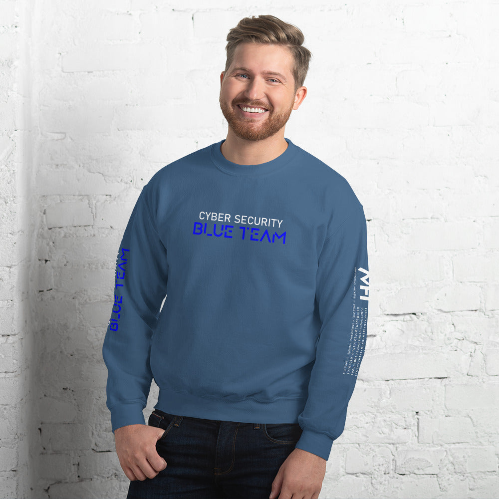 Cybersecurity Blue Team v4 - Unisex Sweatshirt by DarkByteGear