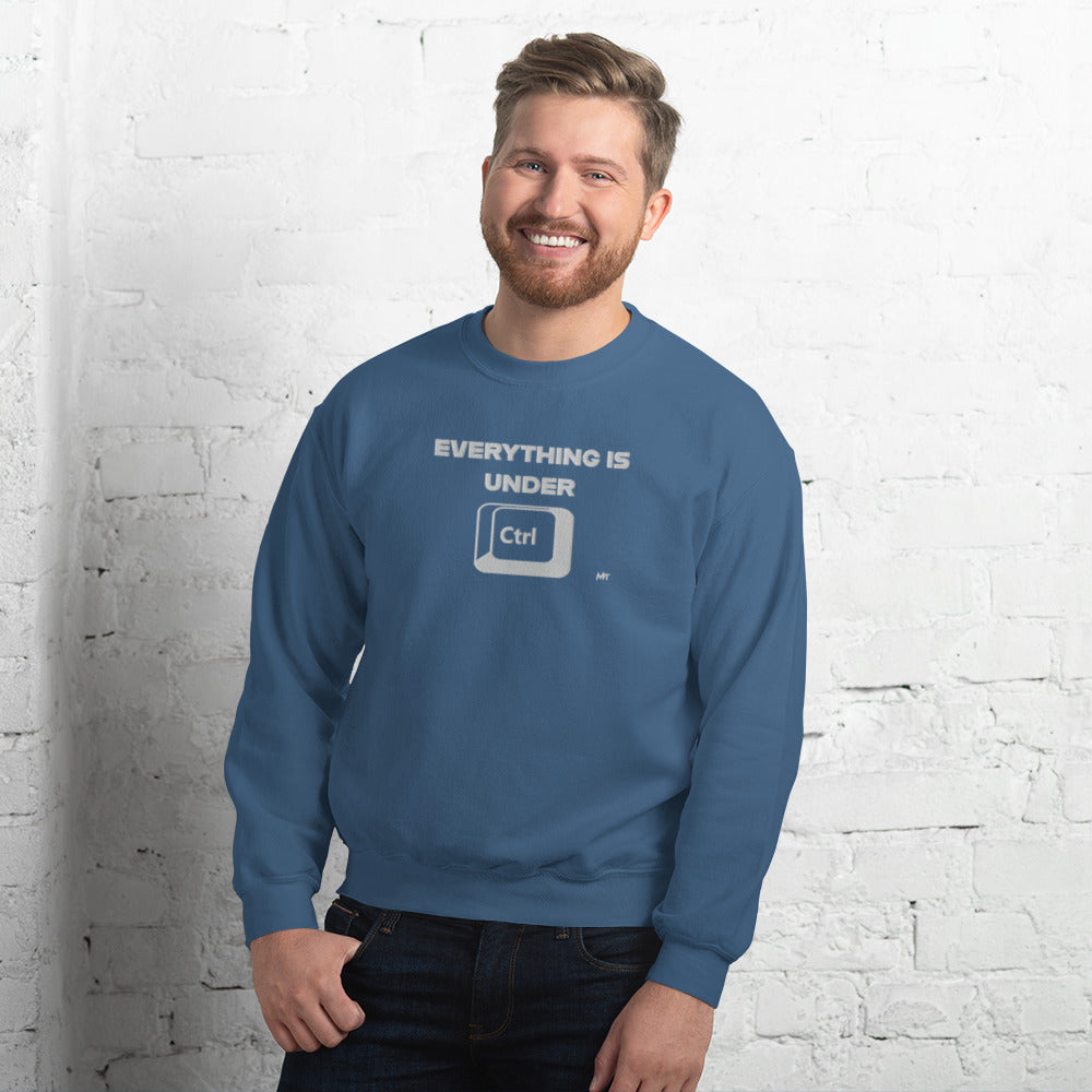 Everything is under Ctrl - Unisex Sweatshirt (embroidery) by DarkByteGear
